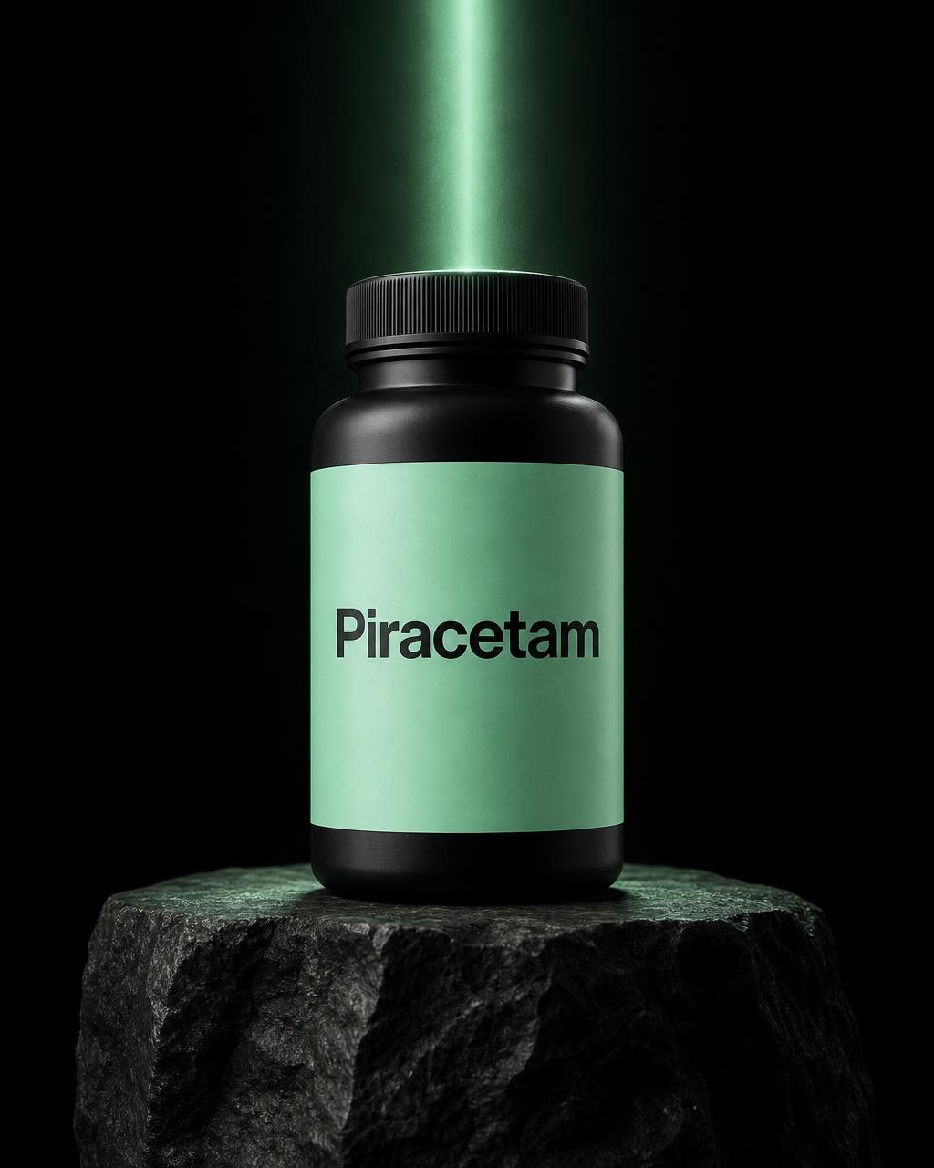 Piracetam nootropic bottle